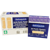 Syst&egrave;mes de distribution de bandages Salvequick - recharges st&eacute;riles, Rectangulaire/carr&eacute;e, Plastique, St&eacute;rile Advanced Consulting and Training Ltd.