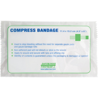 Compress Bandages, Crepe Tails, Cut to Size L x 4-1/2" W Advanced Consulting and Training Ltd.