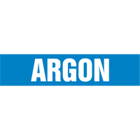 Marqueur de tuyau "Argon", Autocollant, 4" h x 24" la, Blanc/bleu Advanced Consulting and Training Ltd.