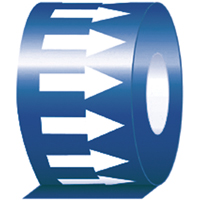 &eacute;tiquette de tuyauterie, 108', Blanc/bleu Advanced Consulting and Training Ltd.