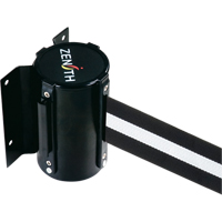 Wall Mount Barrier, Steel, Screw Mount, 7', Black/White Tape Advanced Consulting and Training Ltd.