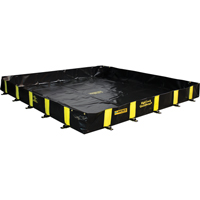 Rigid-Lock QuickBerm&reg;, 475 US gal. Capacity, 8' W x 8' L x 12" H, Stake Wall Advanced Consulting and Training Ltd.