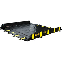 Rigid-Lock QuickBerm&reg;, 745 US gal. Capacity, 10' W x 10' L x 12" H, Stake Wall Advanced Consulting and Training Ltd.