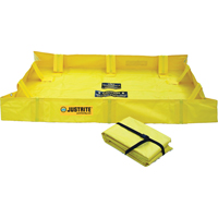 Berme de confinement Lite QuickBerm , Capacit&eacute; 79 gal., 4' la x 4' lo x 8" h, Support &agrave; encliqueter Advanced Consulting and Training Ltd.