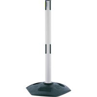 Poteau receveur robuste &agrave; ligne double, Hauteur de 38", Blanc Advanced Consulting and Training Ltd.