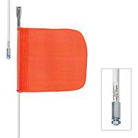 Safety Whip&reg; Heavy-Duty Whips, Threaded Mount, 5' High, Orange Advanced Consulting and Training Ltd.