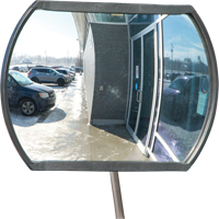 Miroir convexe rectangulaire/rond avec bras t&eacute;lescopique, 12" h x 18" la, Int&eacute;rieur/Ext&eacute;rieur Advanced Consulting and Training Ltd.
