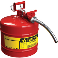 Bidons s&eacute;curitaires AccuFlow, Type II, Acier, 5 gal. US, Rouge, Homologu&eacute; FM/List&eacute; UL/ULC Advanced Consulting and Training Ltd.