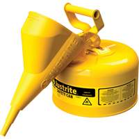 Safety Cans, Type I, Steel, 2.5 US gal., Yellow, FM Approved/UL/ULC Listed Advanced Consulting and Training Ltd.