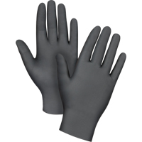 Gants jetables de calibre m&eacute;dical r&eacute;sistants &agrave; la perforation, Grand, Nitrile, 5 mils, Sans poudre, Noir, Classe 2 Advanced Consulting and Training Ltd.