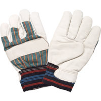 Abrasion-Resistant Winter-Lined Work Gloves, Large, Grain Cowhide Palm, Cotton Fleece Inner Lining Advanced Consulting and Training Ltd.
