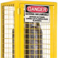 CSA-Compliant Gas Cylinder Safety Cabinet, 2 Cylinder Capacity, 17" W x 17" D x 69" H, Yellow Advanced Consulting and Training Ltd.