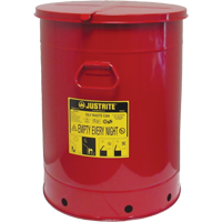 Contenant manuel pour d&eacute;chets huileux, Homologu&eacute; FM/List&eacute; UL, 21 gal. US, Rouge Advanced Consulting and Training Ltd.