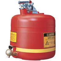 Laboratory Safety Can with Faucet, Type I, Steel, 5 US gal., Red, FM Approved Advanced Consulting and Training Ltd.