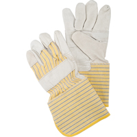 Gants d'ajusteur &agrave; paume renforc&eacute;e, Grand, Paume en Cuir fleur de vache, Doublure en Coton Advanced Consulting and Training Ltd.