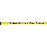 Cartouche de ruban pour assembler votre propre barri&egrave;re de contr&ocirc;le des foules, Attention ne pas entrer, 7', Ruban Jaune Advanced Consulting and Training Ltd.