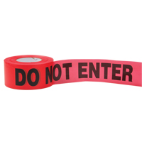 Standard Barricade Tape, English, 3" W x 1000' L, 2 mils, Red Advanced Consulting and Training Ltd.