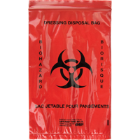 Hazardous Waste Bags, Infectious Waste, 9" L x 6" W Advanced Consulting and Training Ltd.