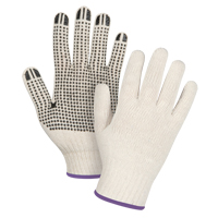 Heavyweight Dotted String Knit Gloves, Poly/Cotton, Single Sided, 7 Gauge, X-Small Advanced Consulting and Training Ltd.