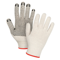 Heavyweight Dotted String Knit Gloves, Poly/Cotton, Single Sided, 7 Gauge, Small Advanced Consulting and Training Ltd.