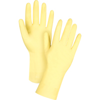 Gants jaune canari de premi&egrave;re qualit&eacute; r&eacute;sistants aux produits chimiques, Taille Petit/7, 12" lo, Latex de caoutchouc, Doublure en Ouat&eacute;e, 18 mils Advanced Consulting and Training Ltd.