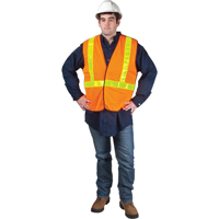 Veste de s&eacute;curit&eacute; pour la circulation d&eacute;tachable en cinq points, Orange haute visibilit&eacute;, Moyen, Polyester Advanced Consulting and Training Ltd.