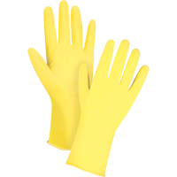 Premium Canary Yellow Chemical-Resistant Gloves, Size Small/7, 12" L, Rubber Latex, Flock-Lined Inner Lining, 15-mil Advanced Consulting and Training Ltd.