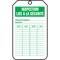 Inspection Tags, Cardstock, 3-1/8" W x 5-7/8" H, French Advanced Consulting and Training Ltd.