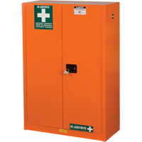 Armoires de rangement pour pr&eacute;paration aux situations d'urgence, Acier, 4 Tablettes, 65" h x 43" la x 18" P, Orange Advanced Consulting and Training Ltd.
