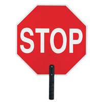 "Stop" Traffic Sign, 18" x 18", Plastic, English with Pictogram Advanced Consulting and Training Ltd.
