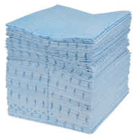 Premium Blue Bonded Sorbent Pads, Oil Only, 15" x 18", 30 gal. Absorbancy Advanced Consulting and Training Ltd.