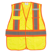 Veste d'arpenteur haute visibilit&eacute;, conforme &agrave; la CSA, Jaune lime haute visibilit&eacute;, Moyen, Polyester Advanced Consulting and Training Ltd.