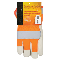 Gants d'ajusteur &agrave; chaleur sup&eacute;rieure orange haute visibilit&eacute;, Grand, Paume en Cuir fleur de vache, Doublure en Thinsulate Advanced Consulting and Training Ltd.