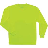 GloWear 8091 Non-Certified Long Sleeve T-Shirt, Polyester, Small, High Visibility Lime-Yellow Advanced Consulting and Training Ltd.