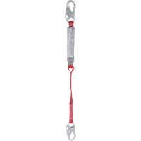 Pro Shock Absorbing Lanyard, 3', Locking Snap Hook Center, Locking Snap Hook Leg Ends, Polyester Advanced Consulting and Training Ltd.