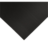 Corrugated Switchboard Matting No.702, 2' W x 10' L, 1/4" Thickness, Black, PVC Advanced Consulting and Training Ltd.
