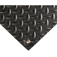 Electrically Conductive Mat No.785, 3' W x 10' L x 5/32" T, PVC, Diamond, Black Advanced Consulting and Training Ltd.