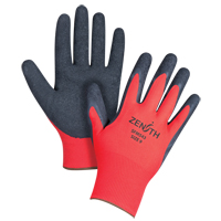 Black & Red Crinkle Grip Coated Gloves, 9/Large, Rubber Latex Coating, 13 Gauge, Polyester Shell Advanced Consulting and Training Ltd.
