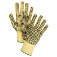 Double-Sided Dotted Seamless String Knit Gloves, Size Medium/8, 7 Gauge, PVC Coated, Kevlar&reg; Shell, ASTM ANSI Level A2/EN 388 Level 3 Advanced Consulting and Training Ltd.