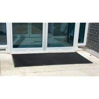 Tapis d'entr&eacute;e ext&eacute;rieure, Caoutchouc, Grattoir Type, Motif Textur&eacute;, 2' x 2-2/3', Noir Advanced Consulting and Training Ltd.