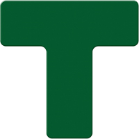 Armor Stripe Lean/5S Markers, T, 6" L x 6" W, Green, Plastic Advanced Consulting and Training Ltd.
