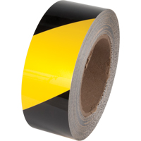 Tuff Mark&reg; Floor Marking Tape, 2" x 100', Polyester, Black and Yellow Advanced Consulting and Training Ltd.