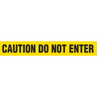 Barricade Tape, English, 3" W x 1000' L, 2 mils, Black on Yellow Advanced Consulting and Training Ltd.