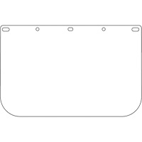 Dynamic Die Cut Faceshield Visor, PETG, Clear Tint Advanced Consulting and Training Ltd.