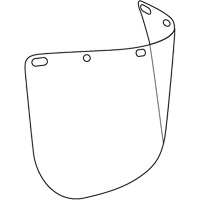 Dynamic Die Cut Faceshield Visor, Polycarbonate, Clear Tint Advanced Consulting and Training Ltd.