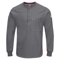 Chemises Henley Excel FR &agrave; manches longues, Petit, Gris Advanced Consulting and Training Ltd.