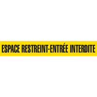 Rubans pour barricades, Français, 3" la x 1000' lo, 3 mils, Noir sur jaune Advanced Consulting and Training Ltd.