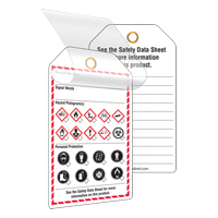 Self-Laminating Workplace Tags, Cardstock, 3-3/8" W x 5-3/4" H, English Advanced Consulting and Training Ltd.
