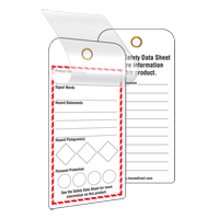GHS Self-Laminating Workplace Tags, Cardstock, 3" W x 6" H, English Advanced Consulting and Training Ltd.