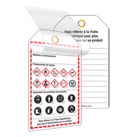 Self-Laminating Workplace Tags, Cardstock, 3-3/8" W x 5-3/4" H, French Advanced Consulting and Training Ltd.